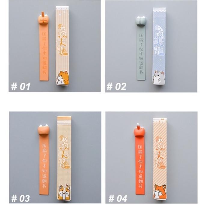 

siap kirim] IG 1Pc Pembatas Buku Bentuk Kucing / Anjing untuk Hadiah