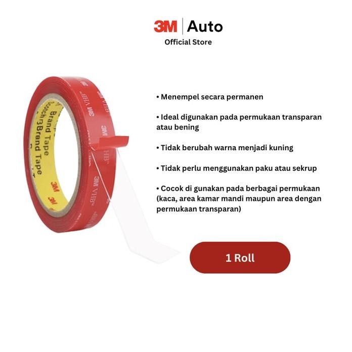 

Best 3M Vhb Clear Double Tape Transparan Perekat Dua Sisi - 24 Mm X 1M Gratis Ongkir