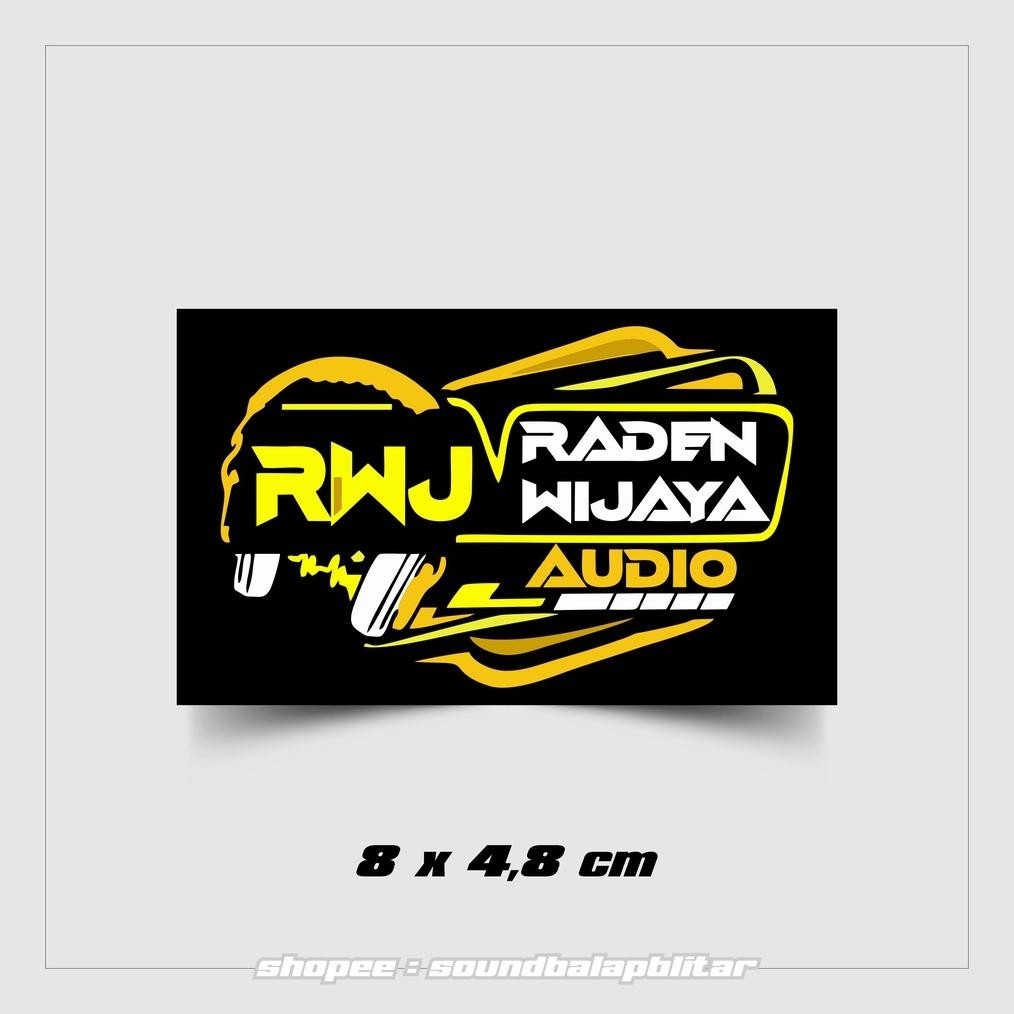 

paket isi (10pcs) Penawaran Terbatas ! Stiker RWJ Raden Wijaya Audio Vynil Bijian Anti Air ||