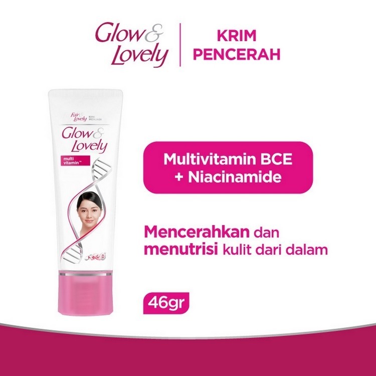 Glow & Lovely DermaGlow Multivitamin Cream 46g (Wajah +40% Lebih Cerah Glowing)