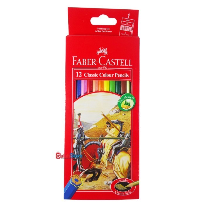 

Murah Faber Castell Pensil Warna Classic 12 Warna Trendi