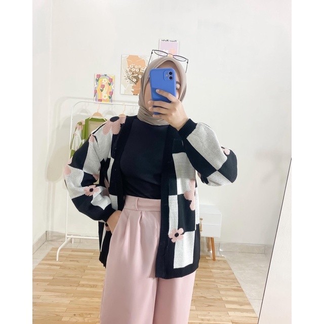 Fashion Muslim/Outer Cardigan Muslim/Flower Cardi Rajut Computer