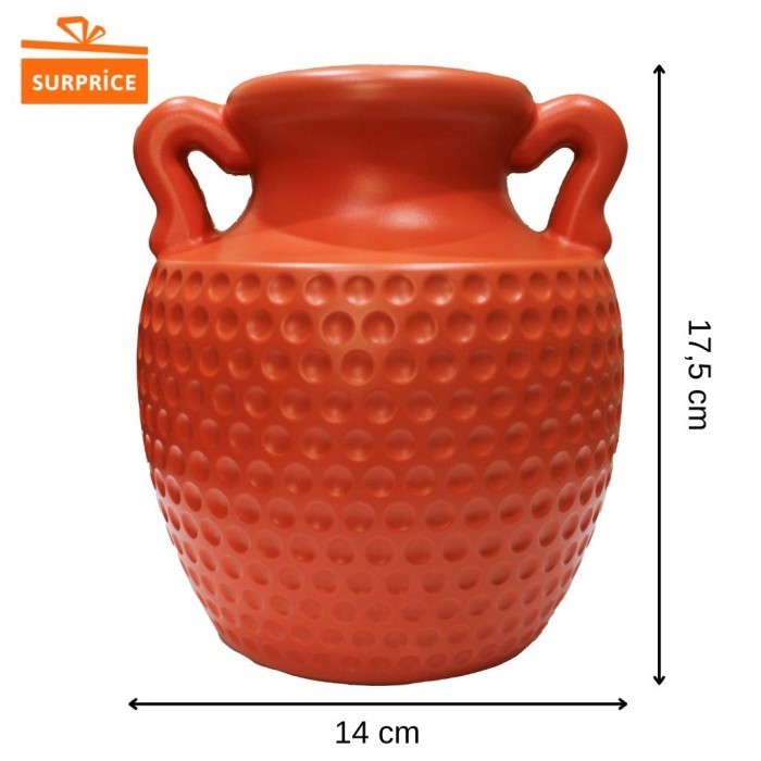 Surprice Vas Bunga Gagang Plastik / Pot Dekorasi Rumah Minimalis