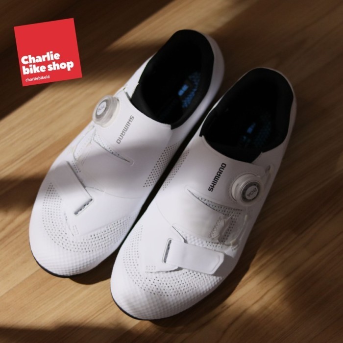Sepatu Shimano Sh-Rc502 Women Road Bike Shoes - White