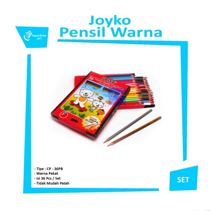 

Hadir Pensil Warna Cp-36Pb Joyko / Panjang Promo