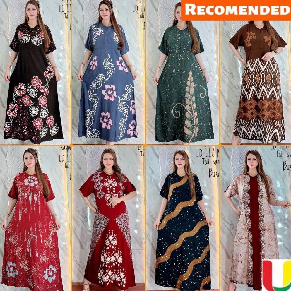 Discount Batik Usman - Terbaru Daster Semata Kaki - Daster Kekinian - Daster Busui - Daster Twill Ra