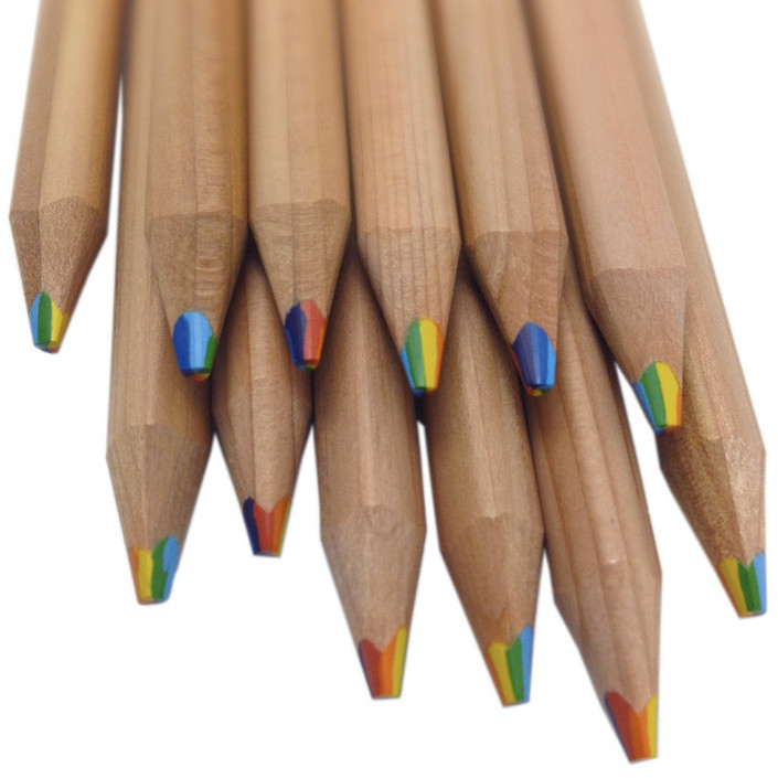 

Jual Pensil Warna Warni Unik Pelangi 7 Warna Rainbow Pencil Multicolor Gilaa!!!