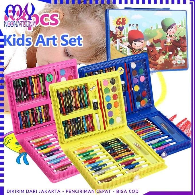 

Dijual Drawing Set 68Pcs Oil Pastel Crayon 68 In 1 Set Krayon Mewarnai Bergaransi