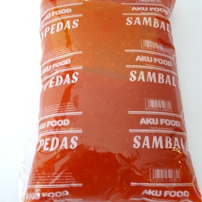 

SALE PRODUK Pouch Saus Sambal EXTRA PEDAS AKU 1 Kg TERLARIS