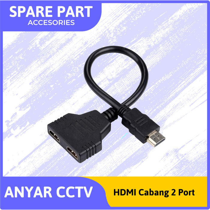 HDMI CABANG / HDMI SPLITTER / HDMI PARALEL 2PORT ( 1input TO 2output)