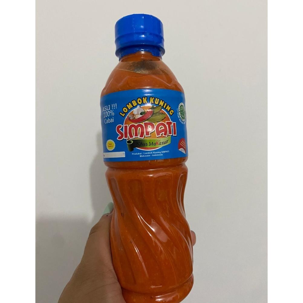 

SALE PRODUK Lombok Kuning Simpati Asli Makassar 300ml dan 600ml| Sambal Makassar - 300ml TERLARIS