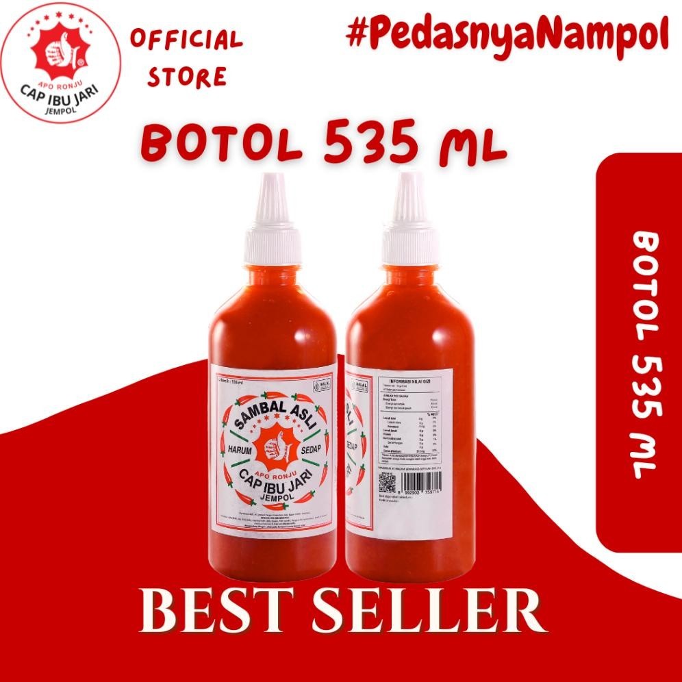 

SALE PRODUK Sambal Asli Cap Ibu Jari Jempol Botol Plastik 535ml TERLARIS