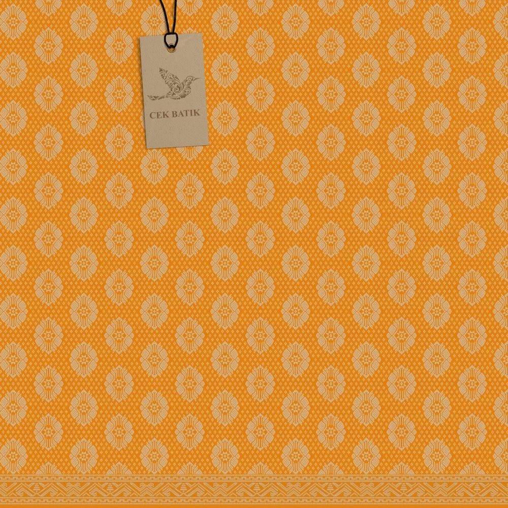 Kain Songket Etnik Cantik Warna Motif Putih Tulang (Kuning Muda Cerah)