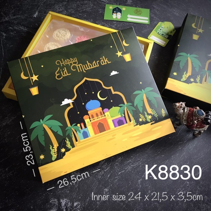 

10Pcs Kotak +Mika Sekat Komplit K8830-Ynd Idul Fitri/ Lebaran (Set) 003