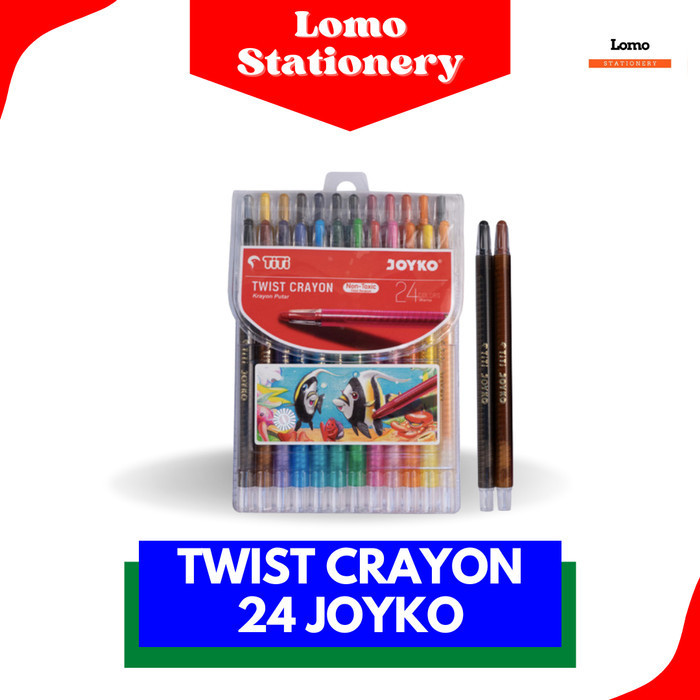 

Sale Krayon Putar Twcr-24S 24 Warna Joyko Bagus