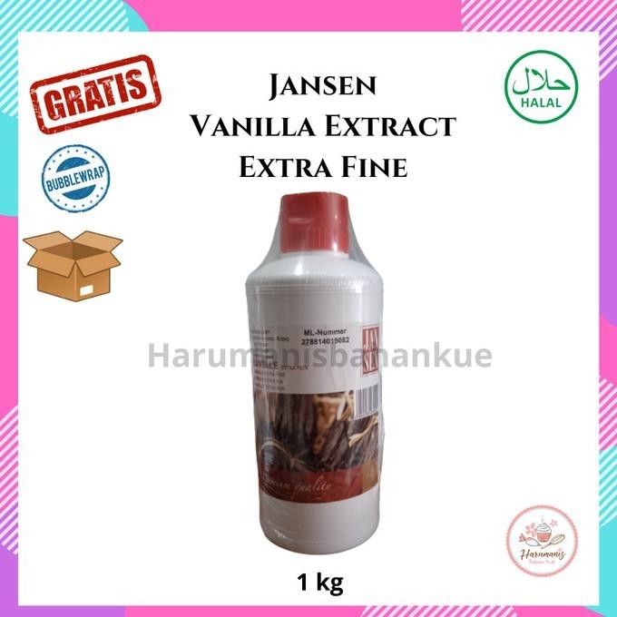 

{{{{}}] Jansen Vanilla Extract Halal Extra Fine / Vanila Pasta 1 kg