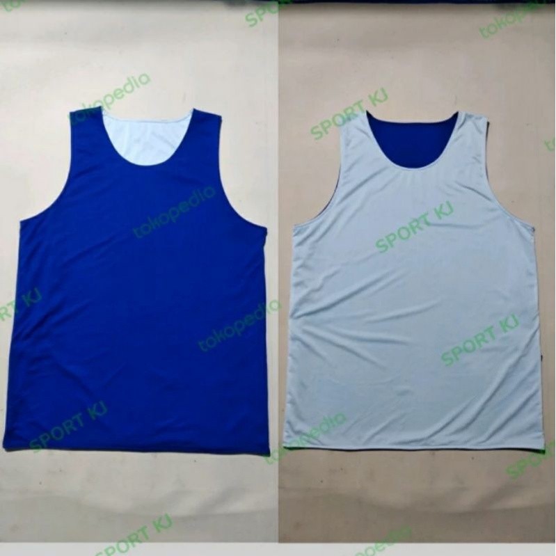 [BEST SELLER] NEW PRODUCT Jersey basket Atasan Polos revesible Bolek Balik