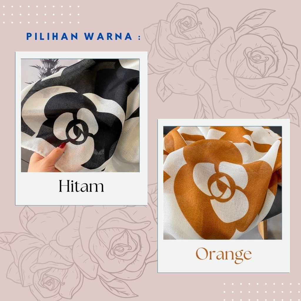 [ONLINE EXCLUSIVE] Pashmina Cantik Jilbab / Hijab Motif / Scarf Lebar Besar Kerudung Cewe