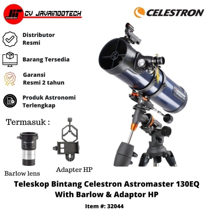 Terlaris Teleskop Bintang Celestron Astromaster 130Eq Newtonian + Bonus Promo Terbaru