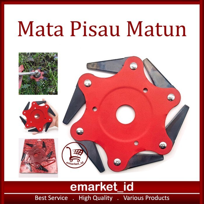 ] Mata Pisau Matun Mesin Potong Rumput 6 Blade / Pemotong Kepala Sikat