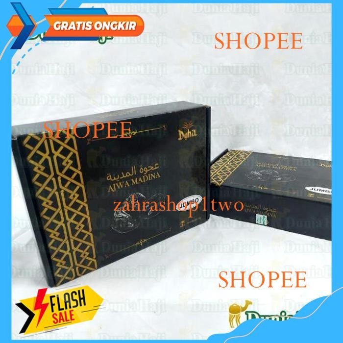 

KURMA AJWA JUMBO 1KG ASLI MADINA PREMIUM GROSIR ISI 10PCS KURMA NABI PRODUK KUALITAS BERKELAS !!