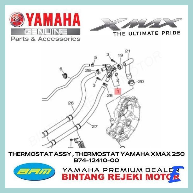 | YBR | THERMOSTAT ASSY THERMOSTAT YAMAHA XMAX 250 B74-12410-00