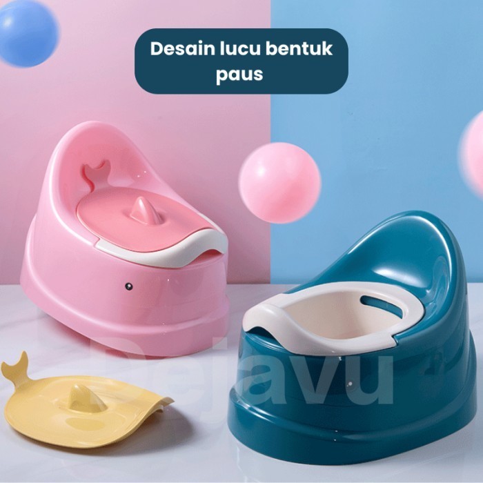 DEJAVU Toilet Training Anak Baby Closet WC Jongkok Portable HSB716 -18f