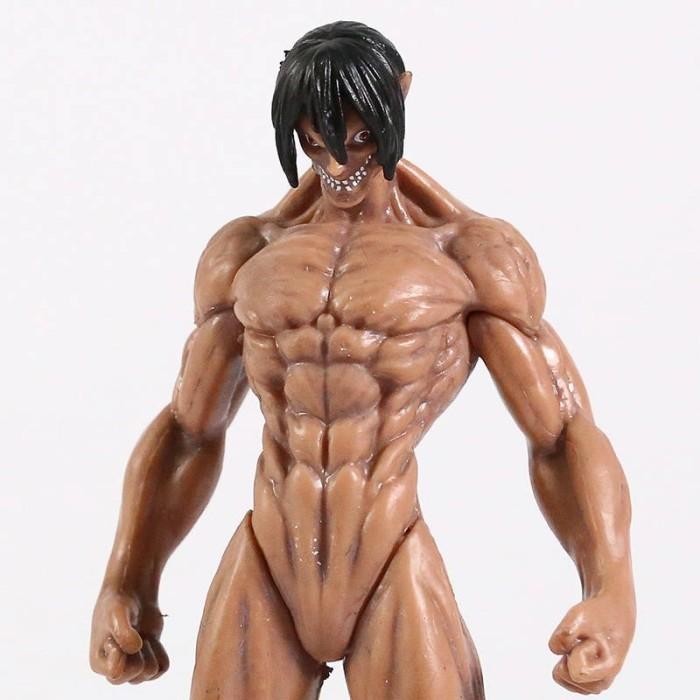ACTION FIGURE ATTACK ON TITAN EREN YEAGER TITAN FORM MAINAN PAJANGAN