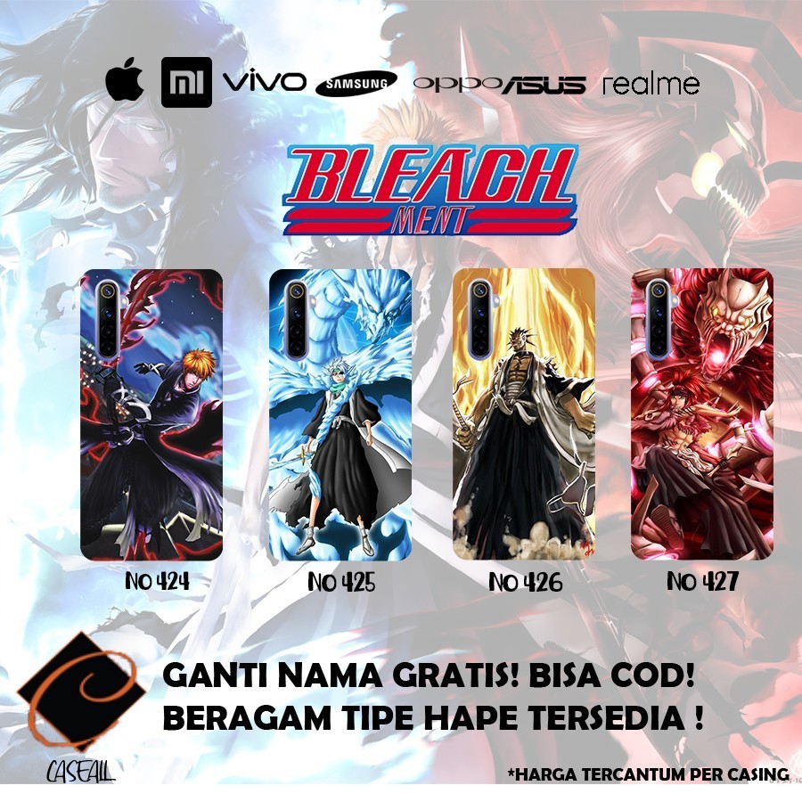 Case Casing Bleach Anime ( Semua Tipe HP ) Realme 6 Pro  Realme 5 Pro Realme C3 Oppo A31 a5 2020 y12
