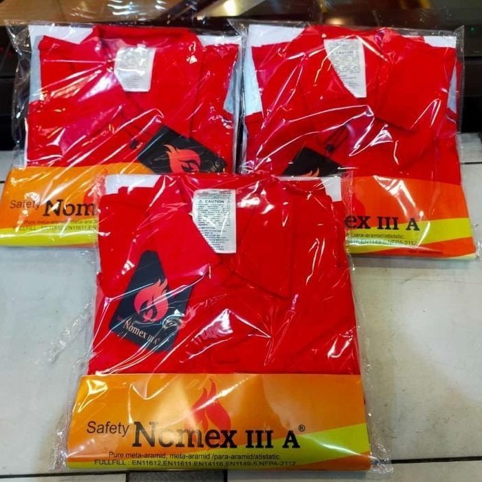 WEARPACK CONVERALL NOMEX LLLA / SAFETY NOMEX MERAH TERBARU
