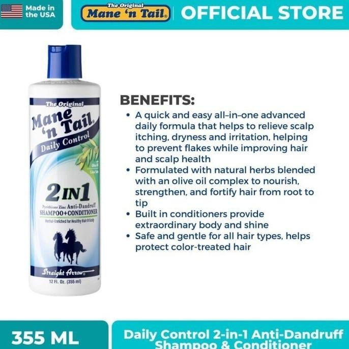 Mane N Tail Shampoo and Conditioner Original Herbal Gro Shampo Kuda