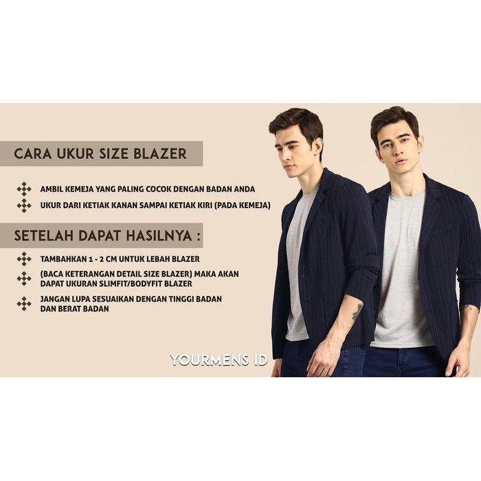 Setelan Executive Blazer Pria 5In1 - Slimfit Brian Black High Twist