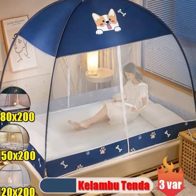 Kelambu Tenda Jumbo Anti Nyamuk Jaring Anti Nyamuk Tempat Tidur Dewasa