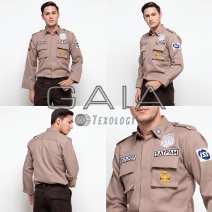 Baju Seragam Satpam - Security Terbaru Pdl Satu Bahan Gaia Neo