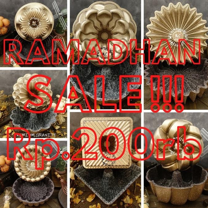 Chefio Loyang Premium Granite / Loyang Sultan / Loyang Butter Cake