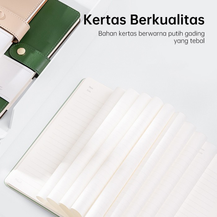 

BARANG TERLARIS Nusign Leather Cover Notebook / Buku Catatan Agenda Kulit Magnet NS299