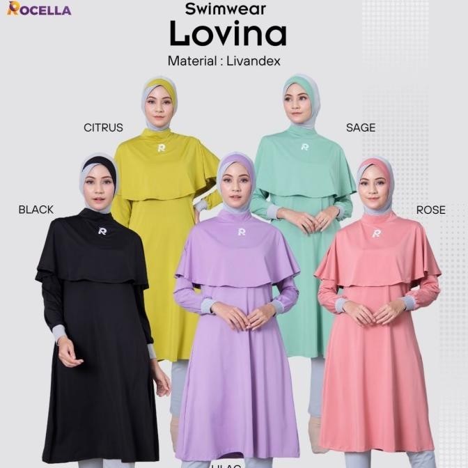 Baju Renang Wanita Muslim Muslimah Dewasa Jumbo Panang Syari Lovina