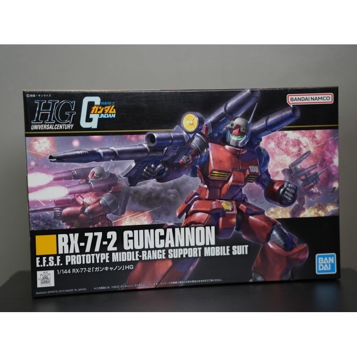 PROMO HG 1/144 HGUC RX-77-2 GUNCANNON GUNDAM BANDAI ORIGINAL TERLARIS