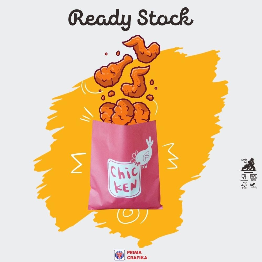 

Beli sekarang, tampil lebih percaya diri." Kantong Fried Chicken Wings Chicken Skin Drum Stick Shihlin Snack Ayam Crispy Geprek Ceker Nugget Foodgrade - Paperbag Gorilla Pack ||