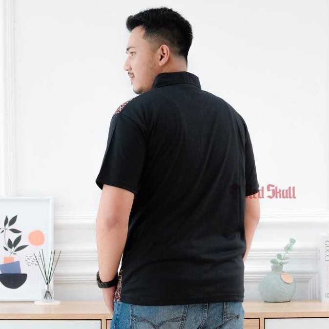 nap kaos kerah (ADA KANTONG) batik burung - kaos kerah katun batik solo