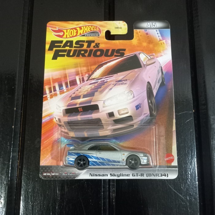 PROMO HOTWHEELS NISSAN SKYLINE R34 BNR34 FAST FURIOUS PREMIUM TERLARIS