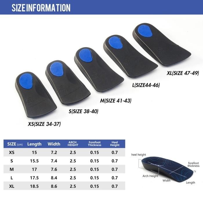 Sepasang Insole Pad Sisipan Sepatu Lembut Untuk Perawatan Kesehatan