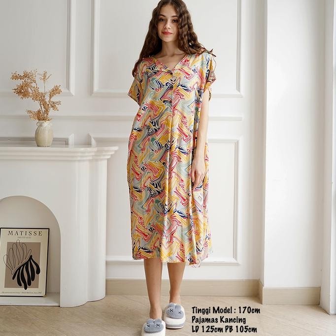 Gayalo - Daster pajamas kancing rayon premium