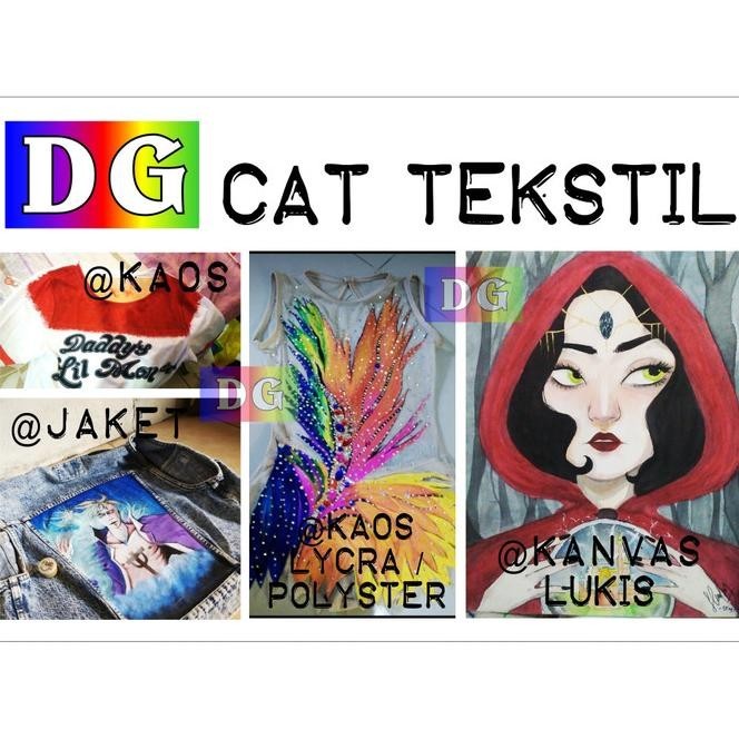 

30 Cat Paket - Cat Tekstil / Lukis utk kaos / kanvas / tas / sepatu