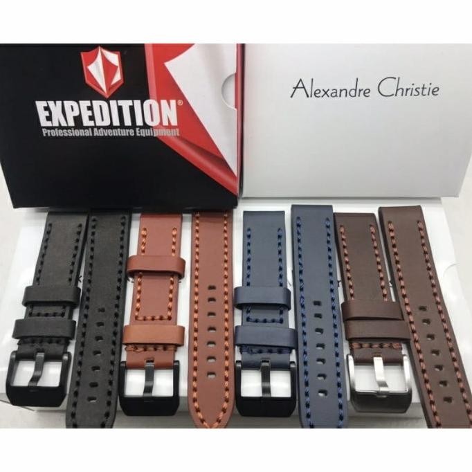 TALI KULIT JAM EXPEDITION ASLI STRAP LEATHER JAM TANGAN 22mm 24mm