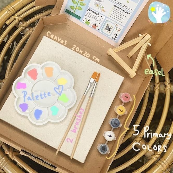 

Blank Canvas Painting Kit (Set Alat Lukis)