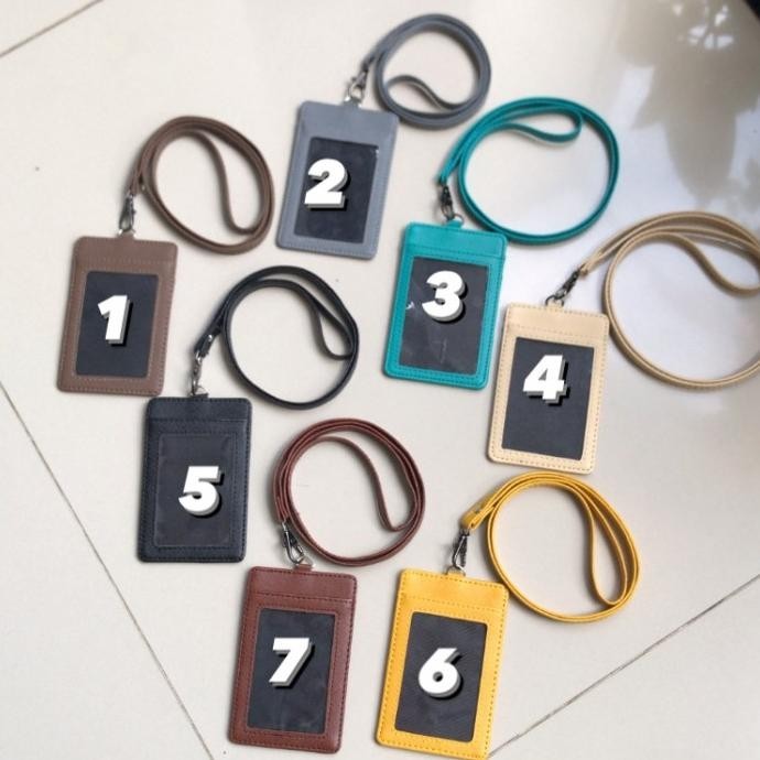 

New Name Tag Id Card Holder Kulit Murah Pengiriman Cepat