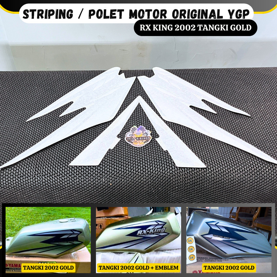 List Body Striping Polet Rx King 2002 GOLD Set Original YGP LOSTPACK