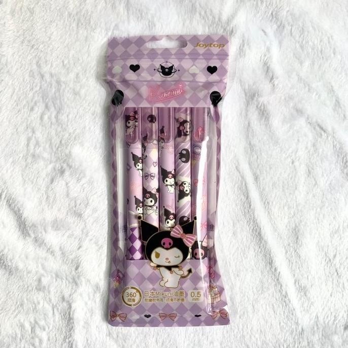 

New Pen Isi 5 Bolpen Ballpoint Pulpen Tinta Alat Tulis Sanrio My Melody Original
