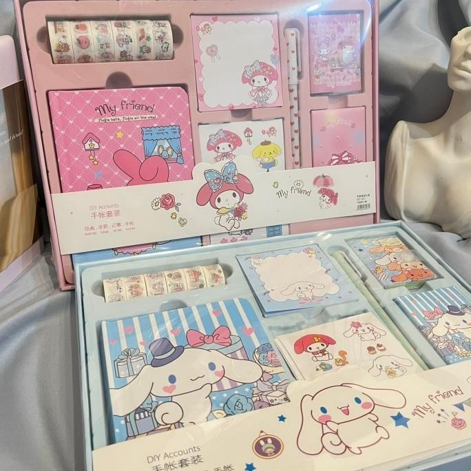 

Terlaris Paket Jurnal Alat Tulis 7 In 1 Melody And Cinnamoroll - Random Lucu Original